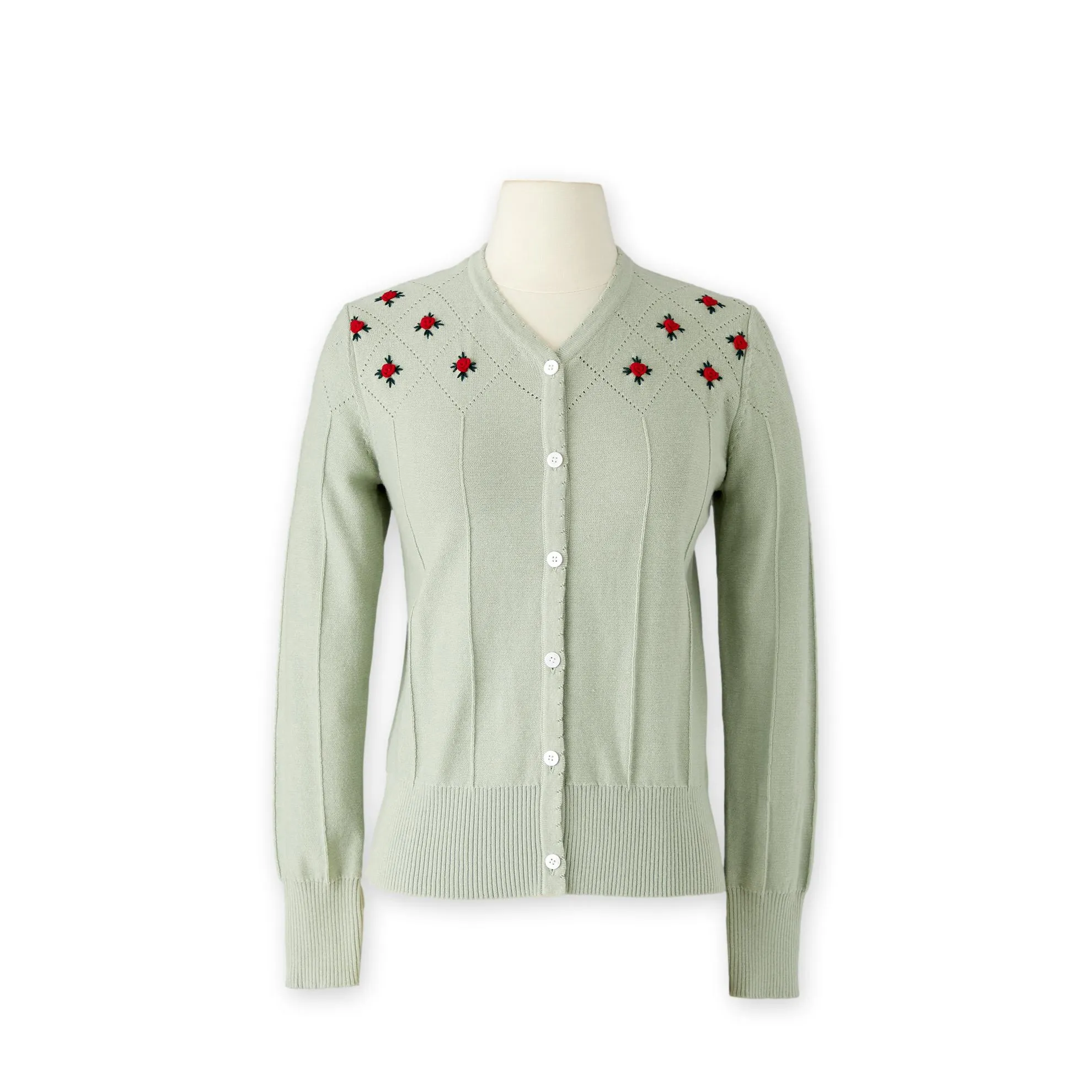 1945 Rosette Sweater Cardigan