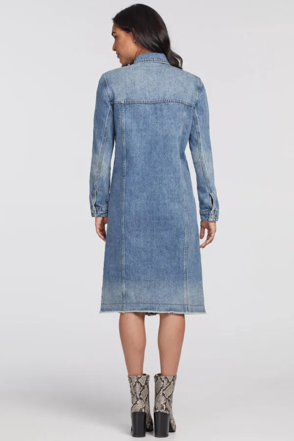7222O- Long Duster Denim Jacket