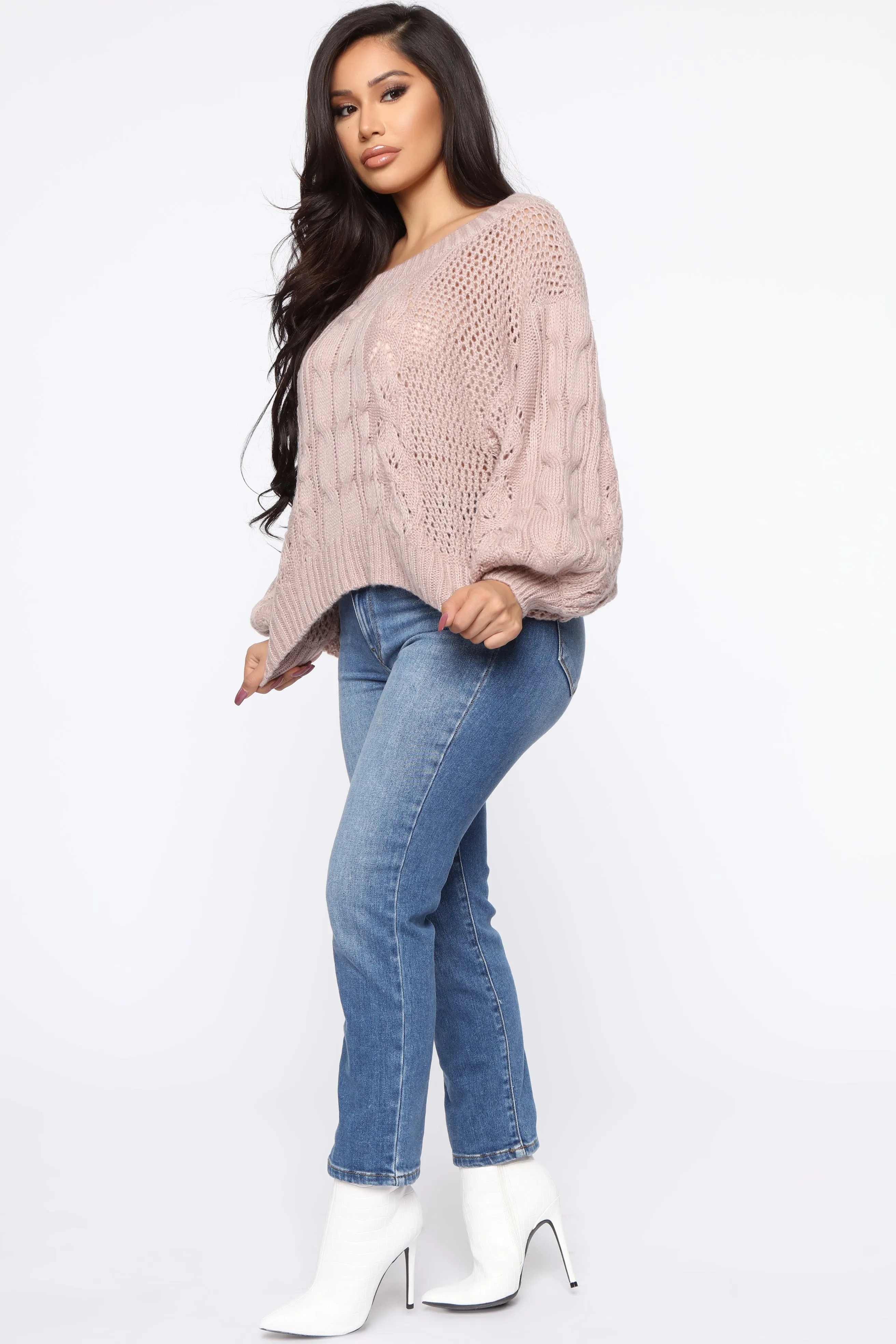 Always Got Your Back Sweater - Mauve