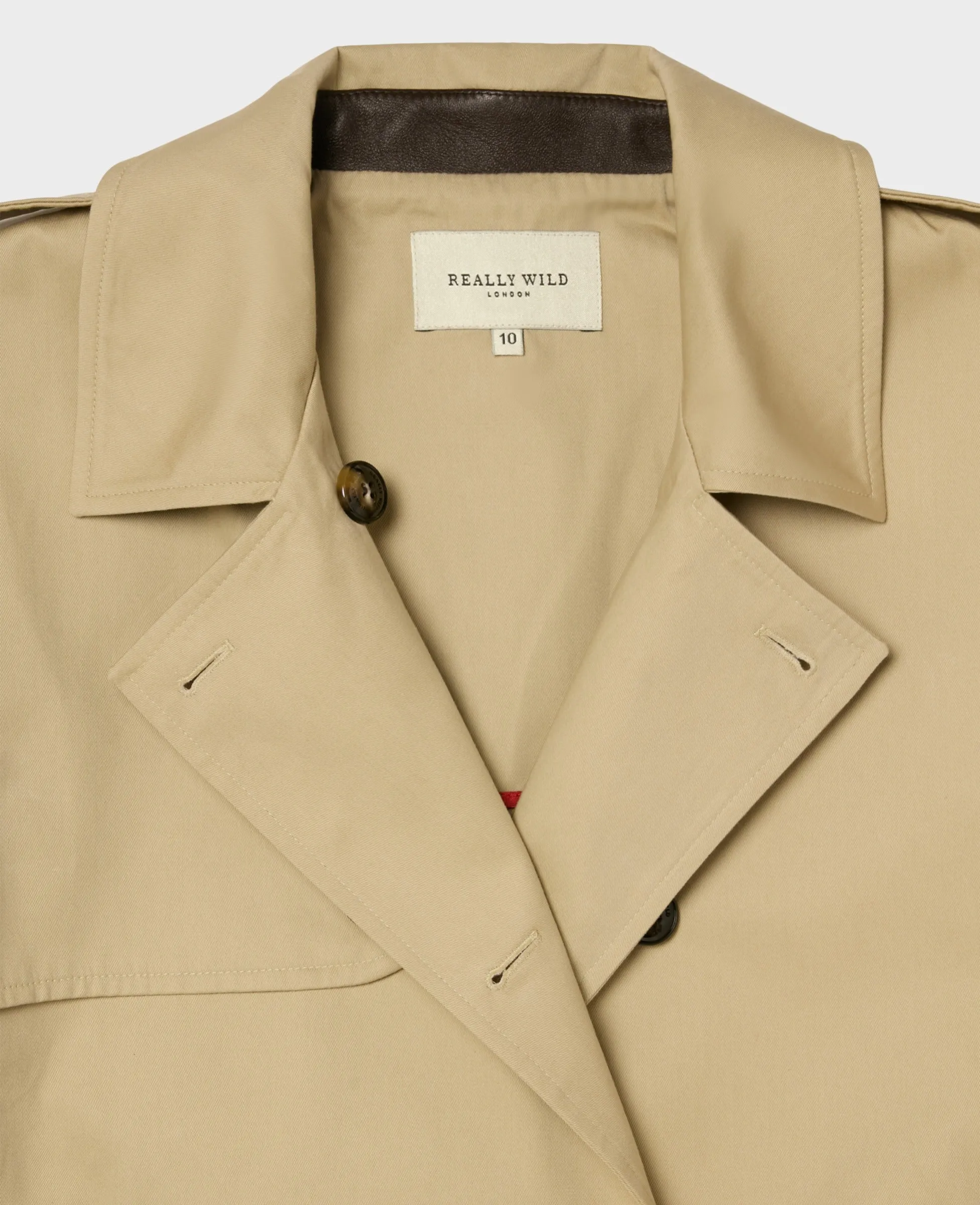 Belted Cotton Trench Coat