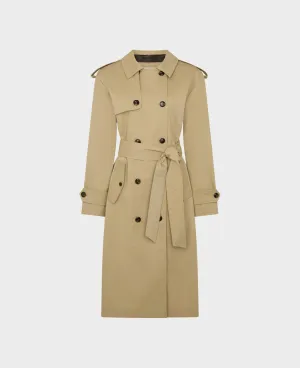 Belted Cotton Trench Coat