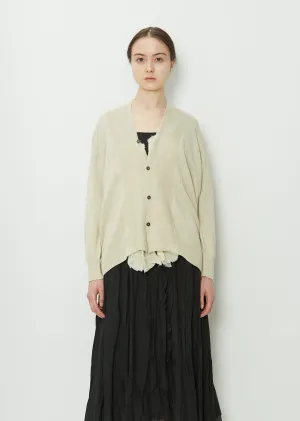 Botanical Dye Cardigan Knit — Natural