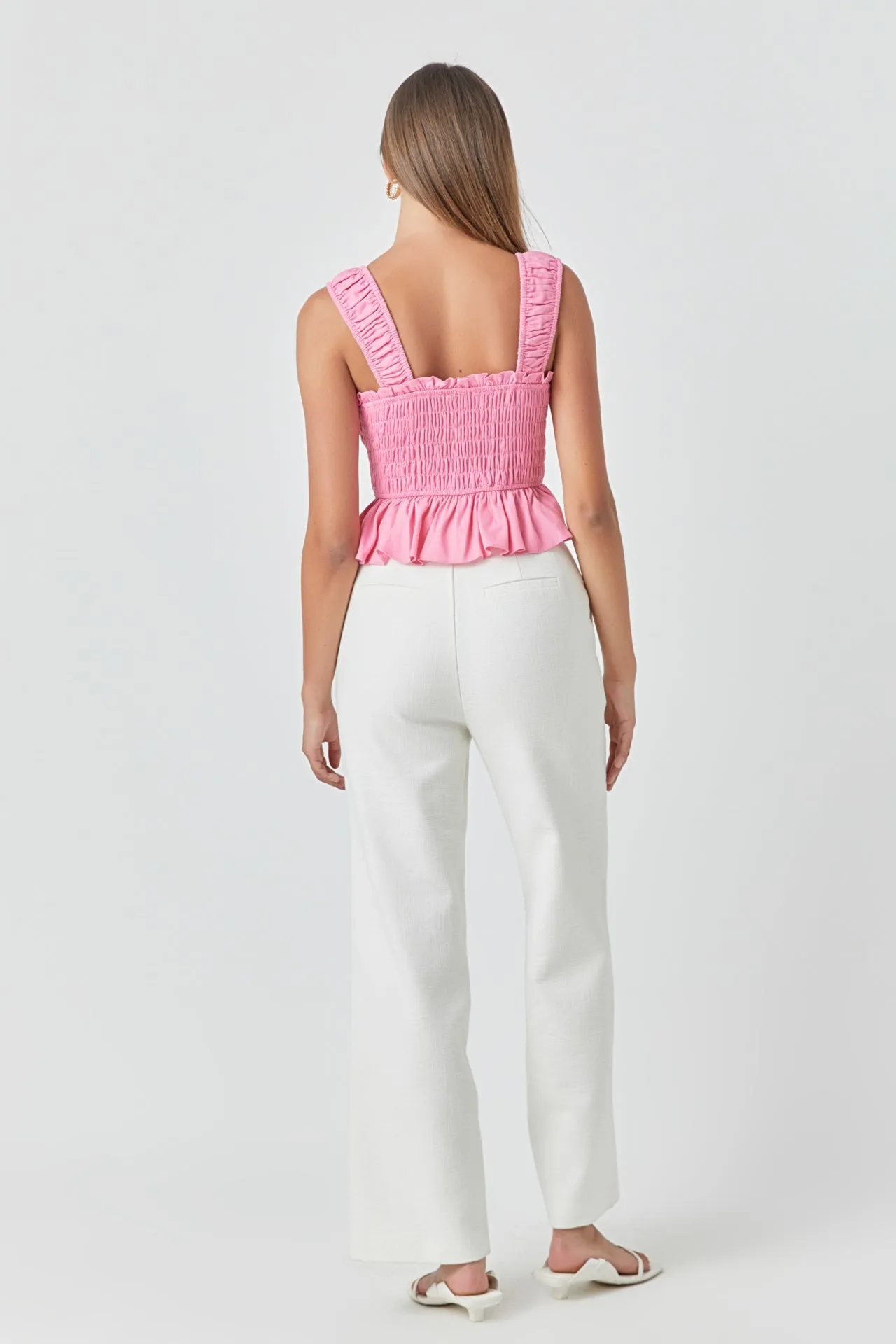 Bow Smocked Top