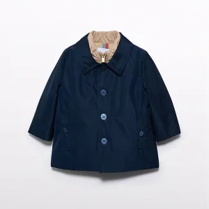Boys Navy Trench Coat & Gilet