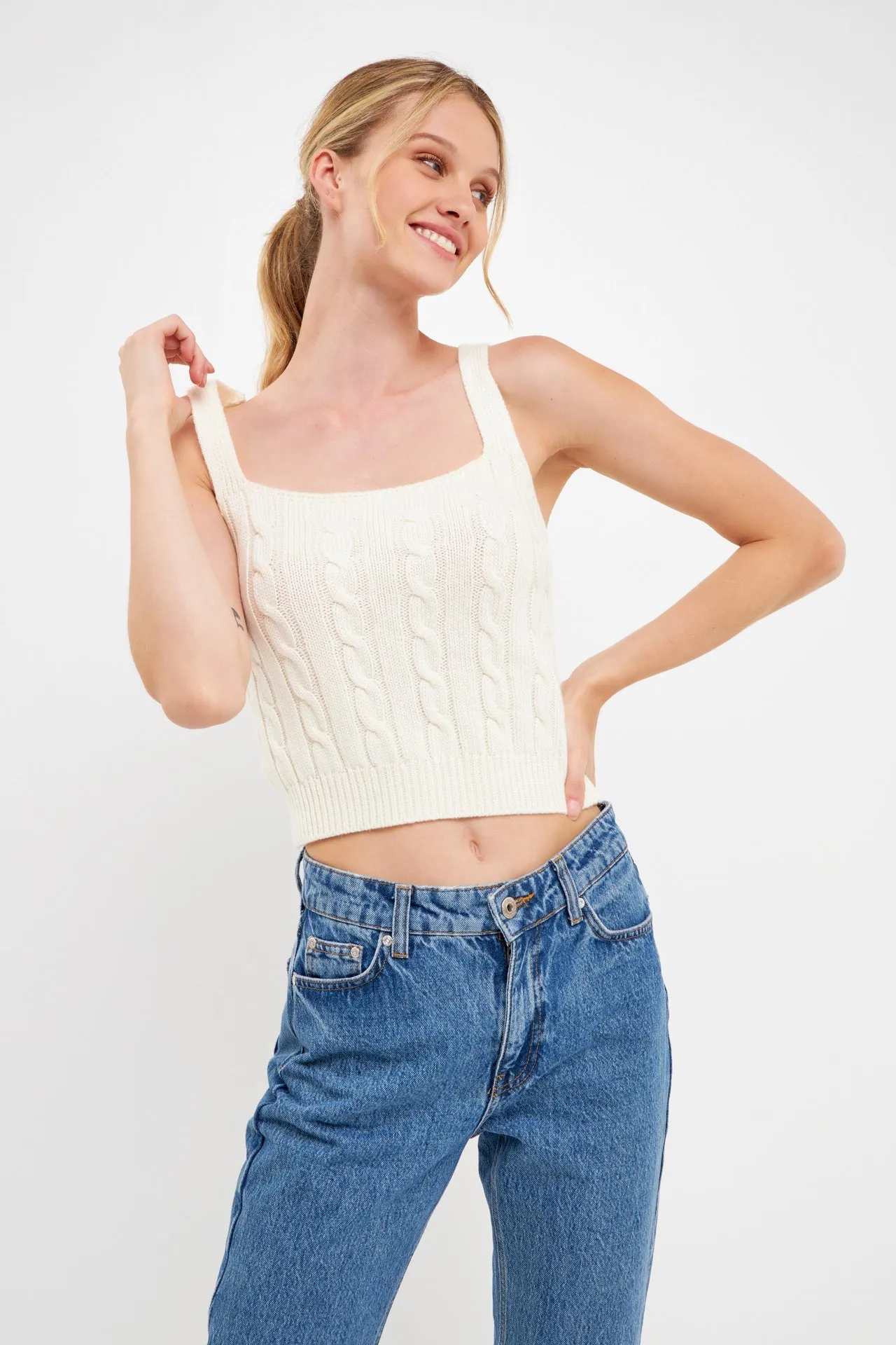 Cable Knit Tank Top