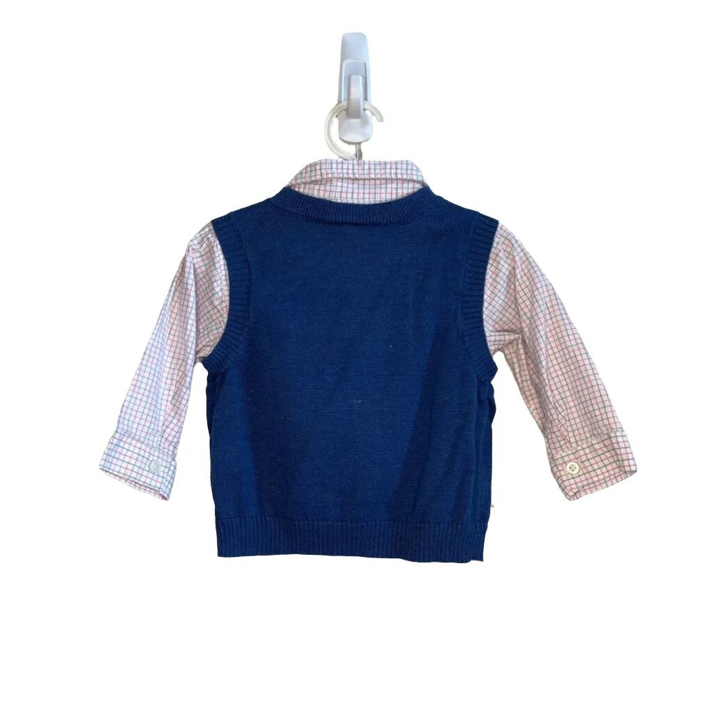 Collared Button Up and Vest