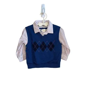 Collared Button Up and Vest
