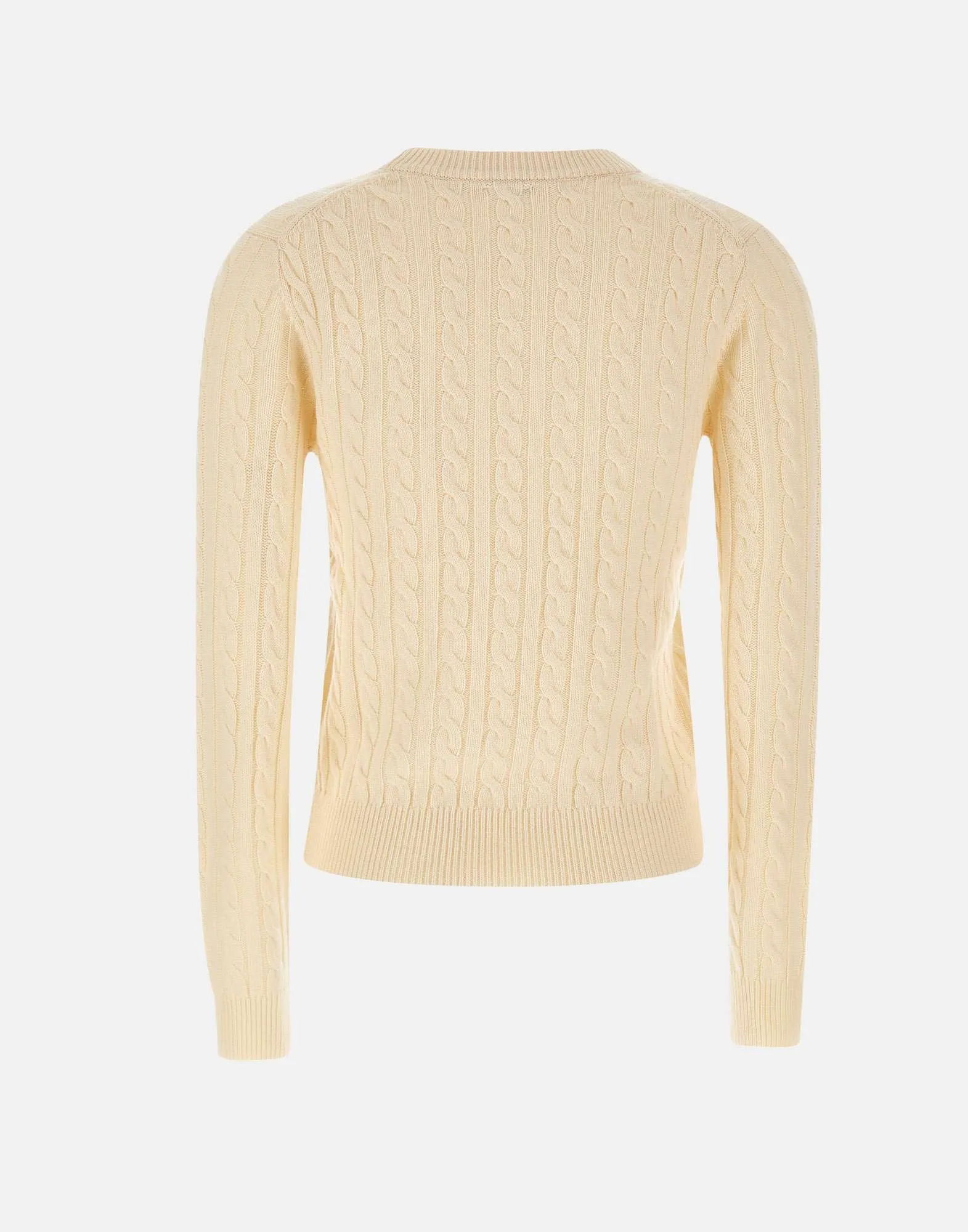 Cream Cable Knit Sweater for Women