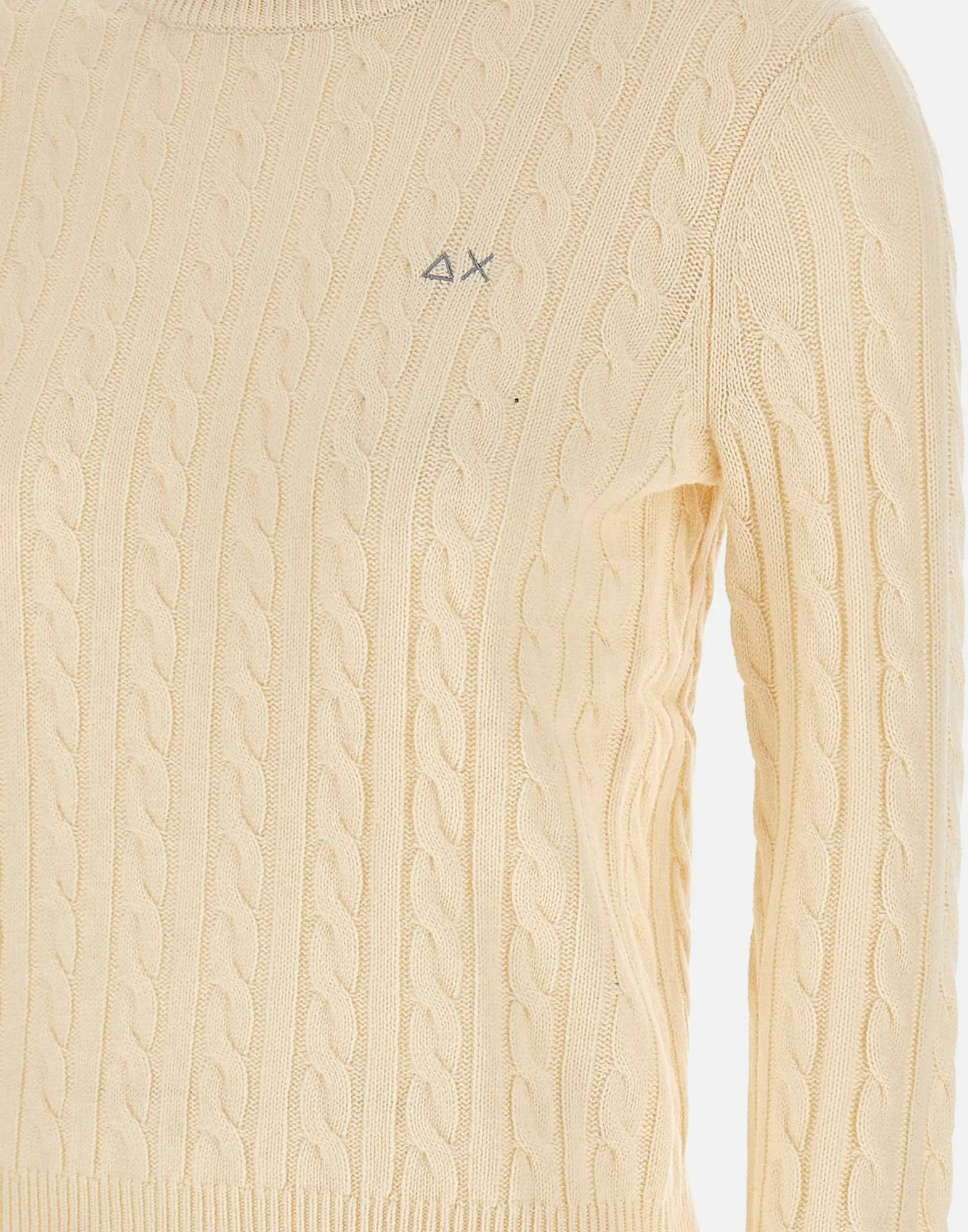 Cream Cable Knit Sweater for Women