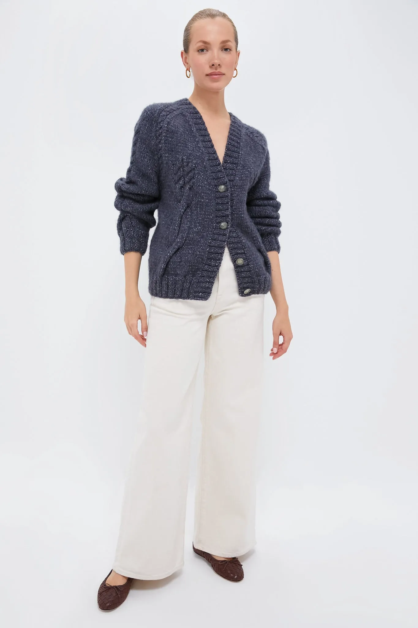 Dark Grey Vilnele Cardigan