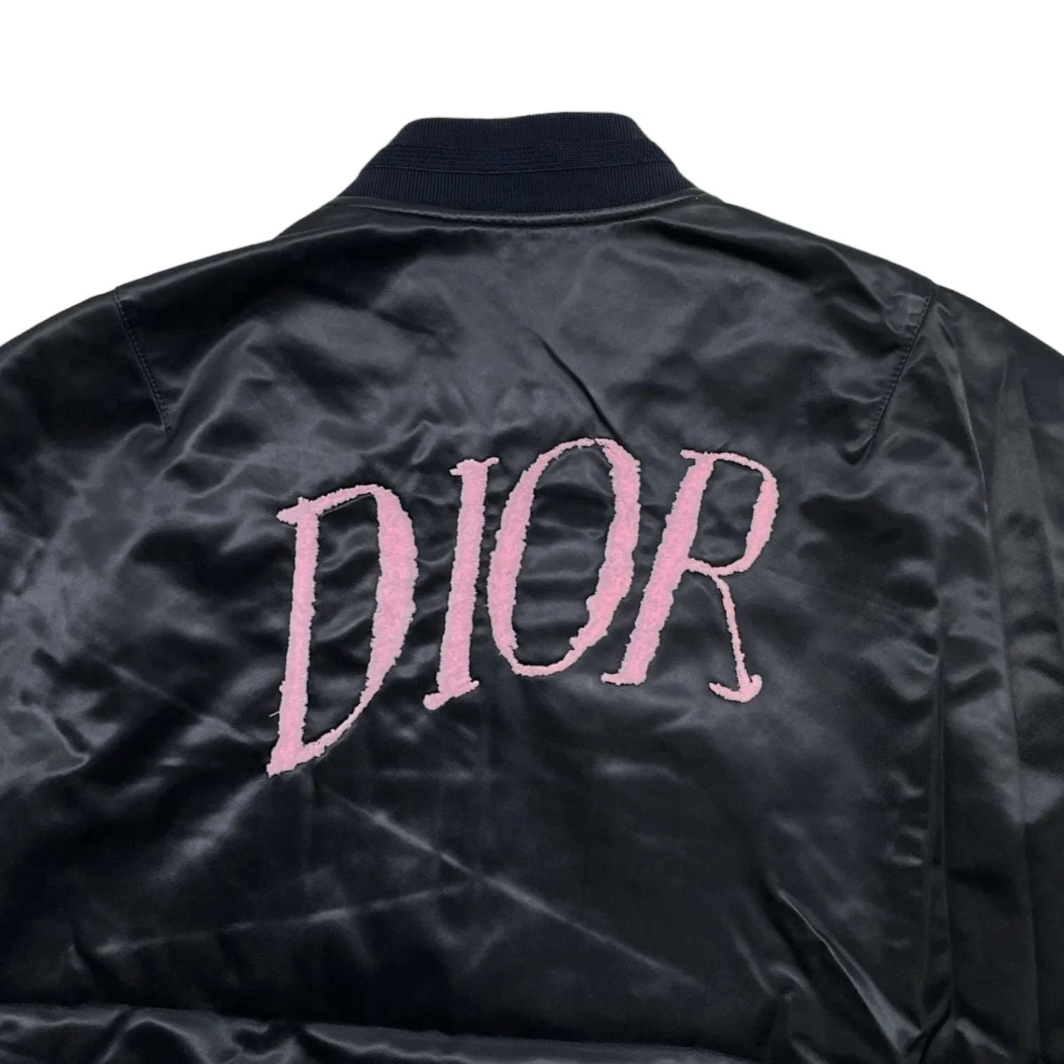 Dior x Alex Foxton Satin Bomber Jacket Dark Navy Pre-Owned
