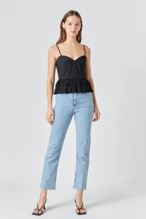 Endless Rose - Mixed Media Layered Top