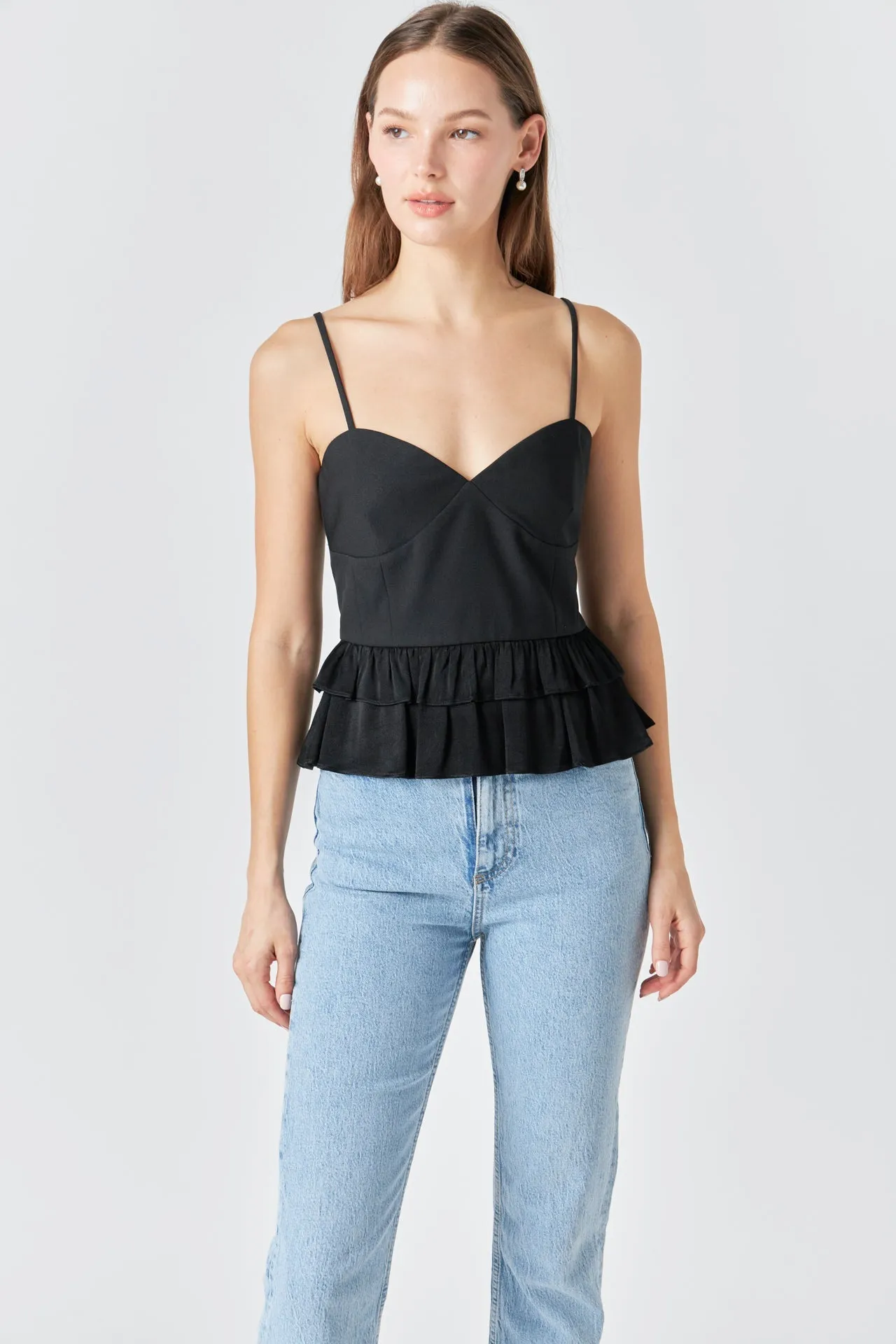 Endless Rose - Mixed Media Layered Top