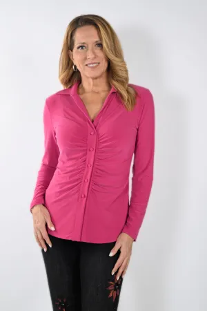 Frank Lyman Blouse 233023-MAG Magenta