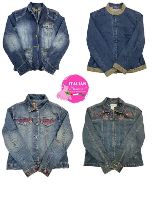 Funky and Embellished Y2K Denim Jacket Mix