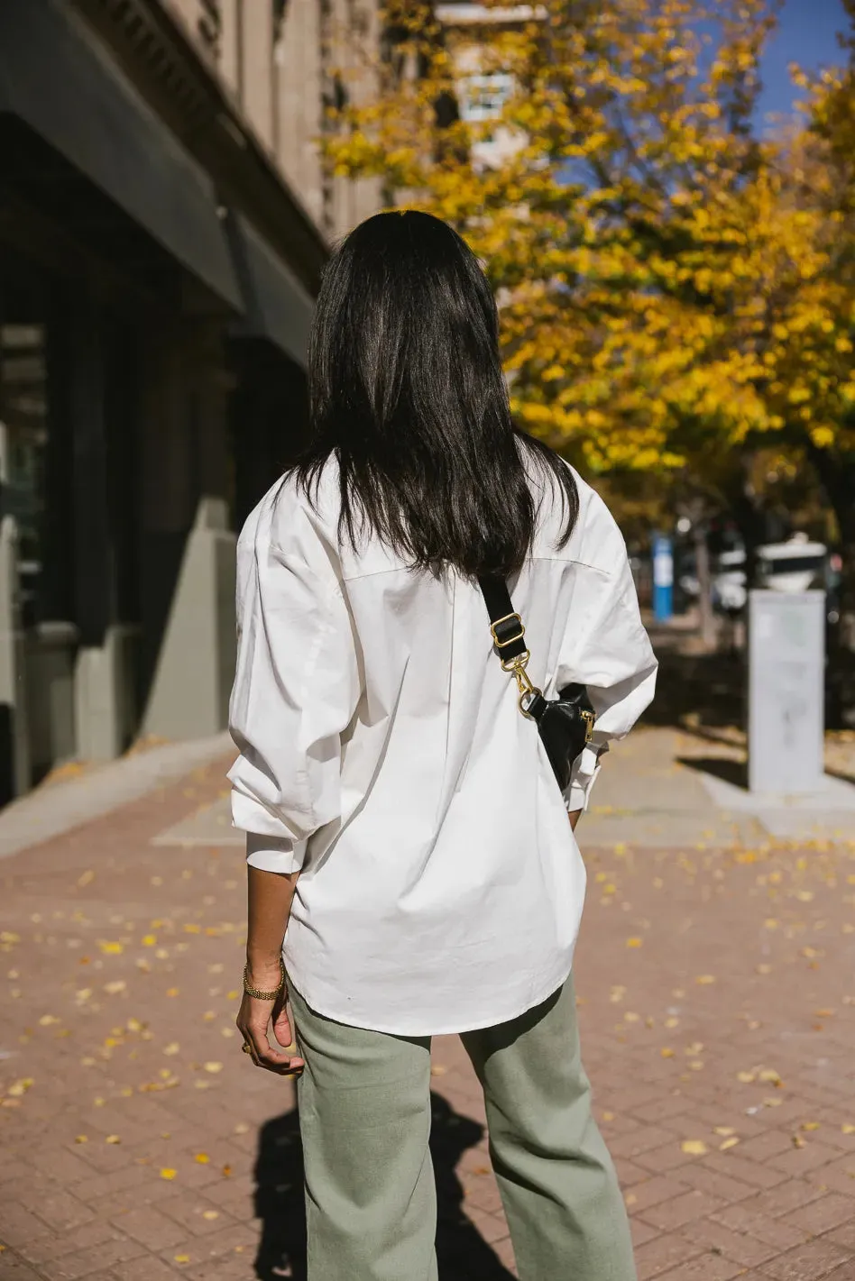 Gracie Button Up in Ivory - FINAL SALE