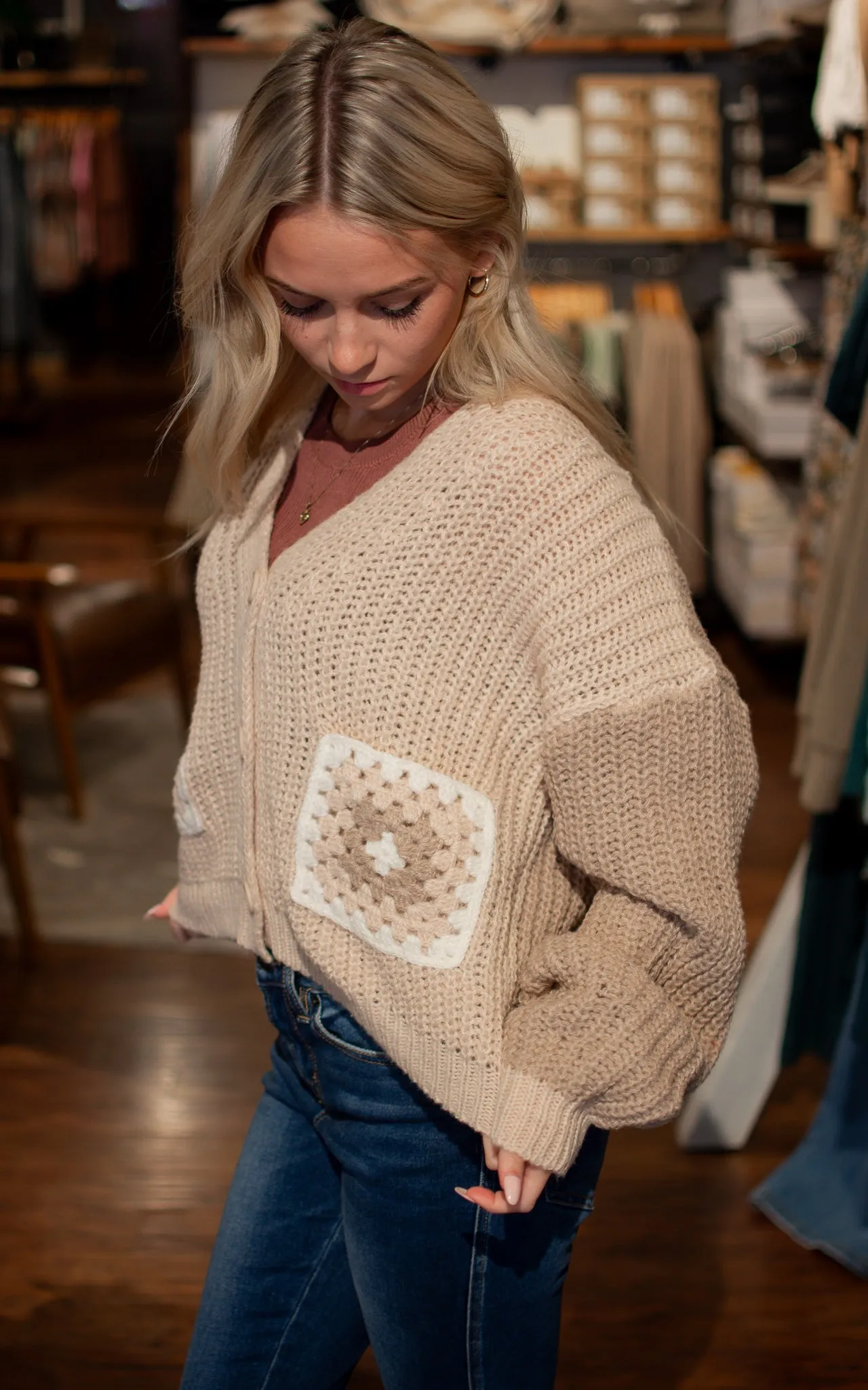 Granny Square Crochet Cardigan