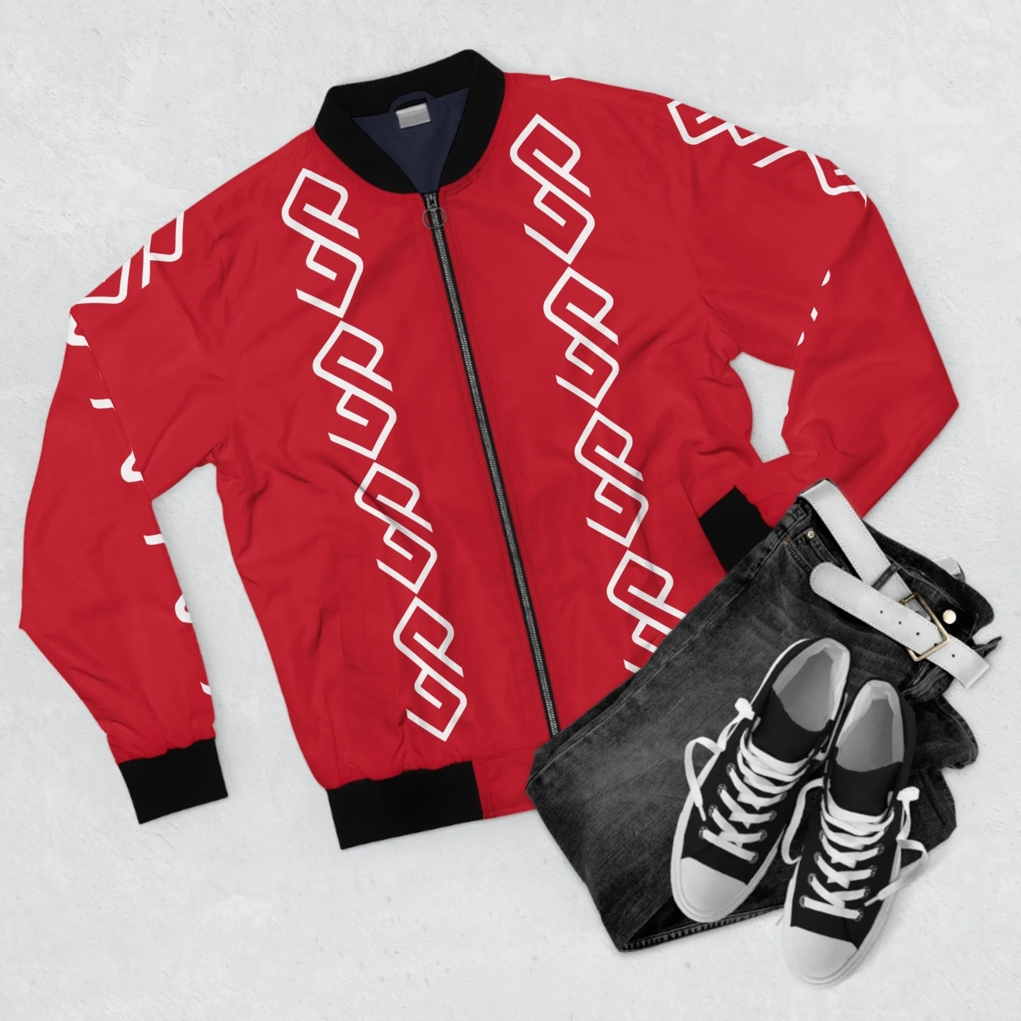 GYMPOLO Men's Bomber Jacket - Red