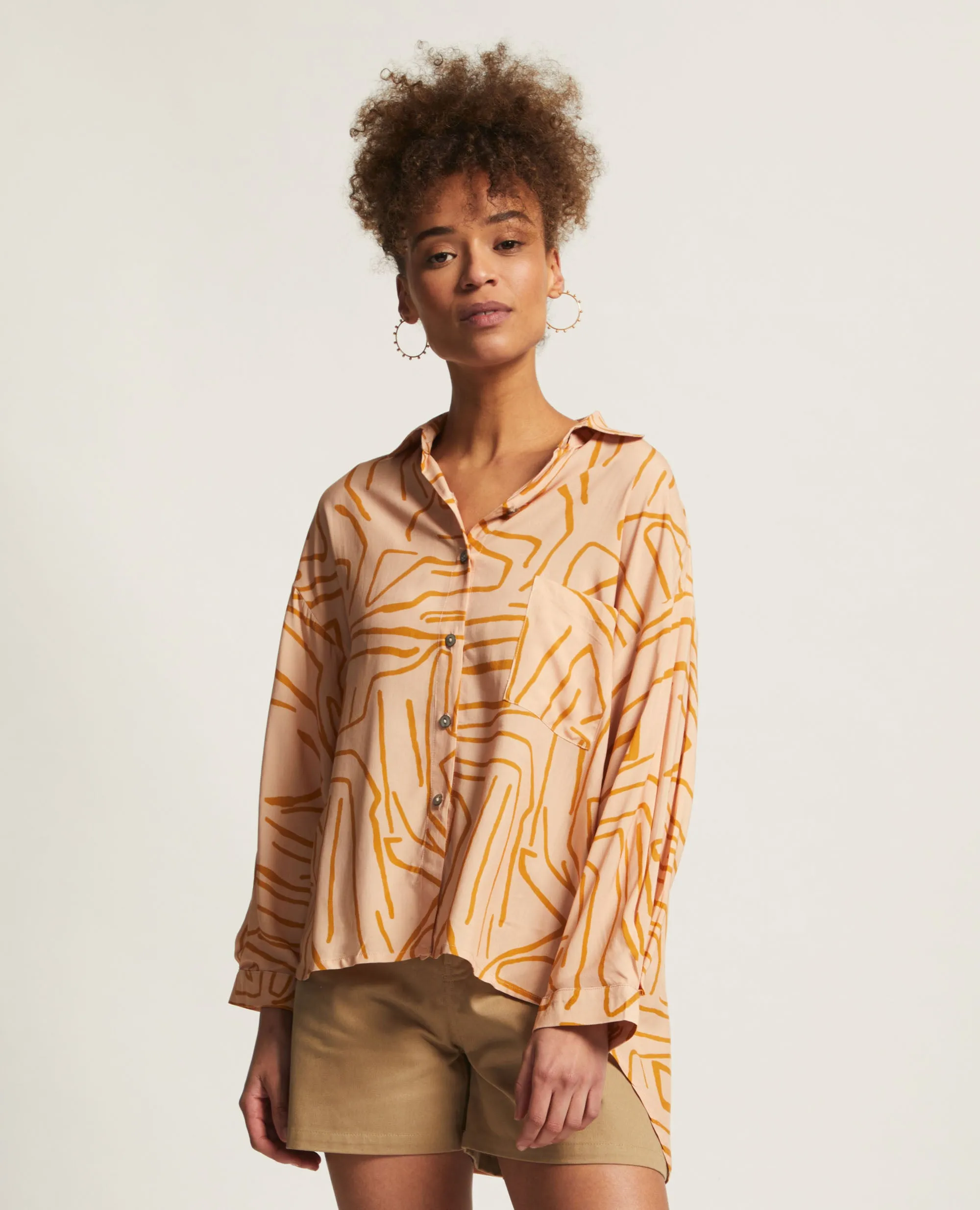 Harper | Rayon Button Up Shirt