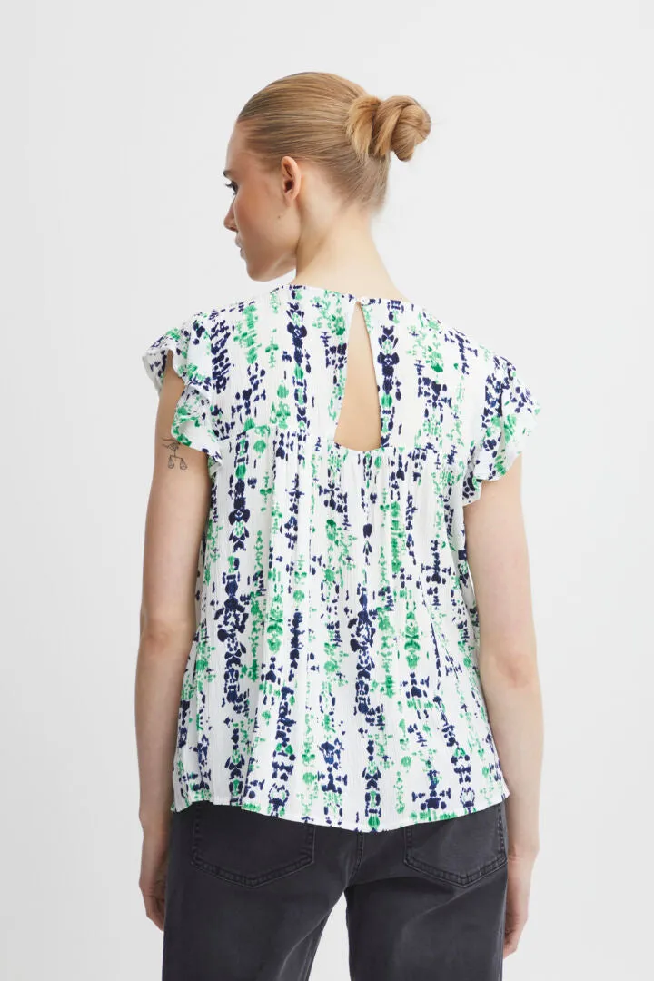 Ichi Ihmarrakech Blouse Greenbriar Ethnic