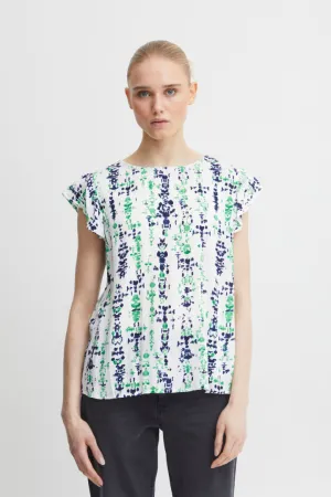 Ichi Ihmarrakech Blouse Greenbriar Ethnic