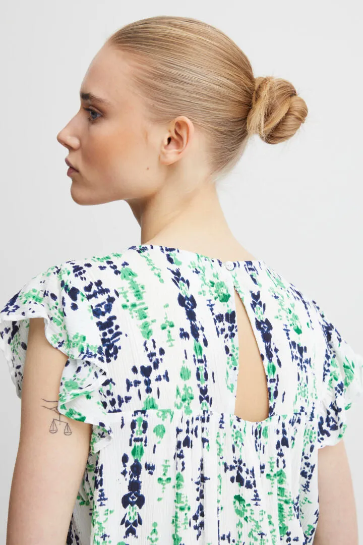 Ichi Ihmarrakech Blouse Greenbriar Ethnic