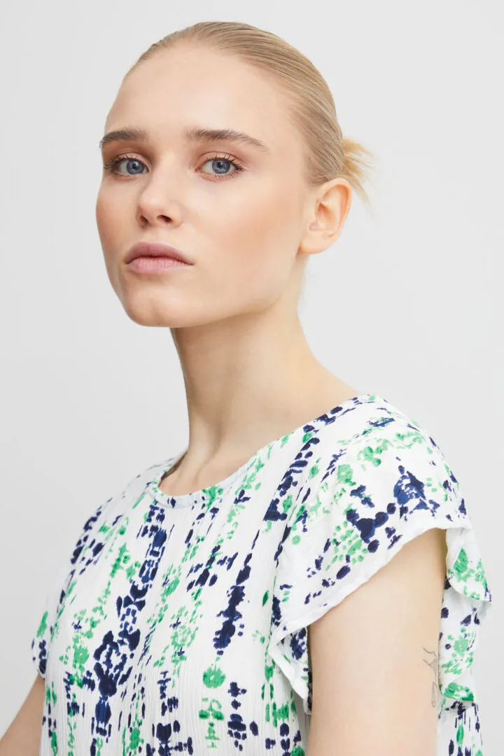 Ichi Ihmarrakech Blouse Greenbriar Ethnic