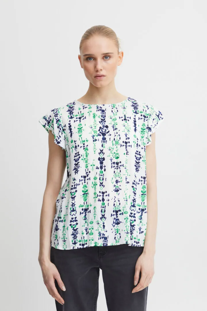 Ichi Ihmarrakech Blouse Greenbriar Ethnic