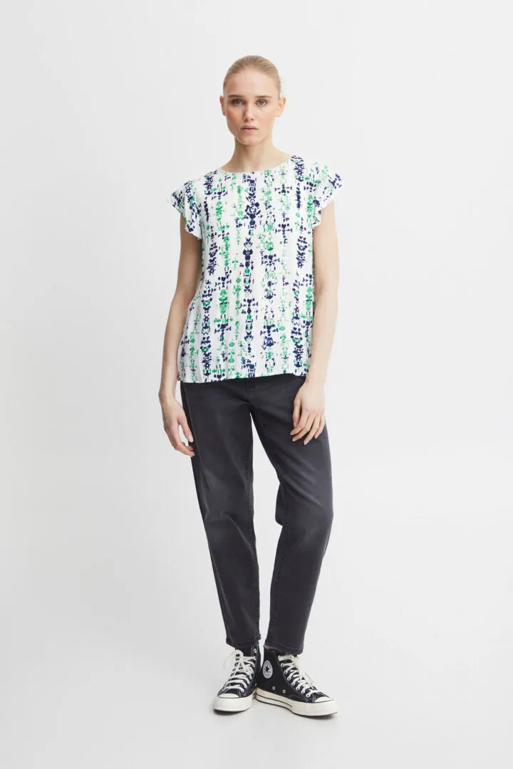 Ichi Ihmarrakech Blouse Greenbriar Ethnic