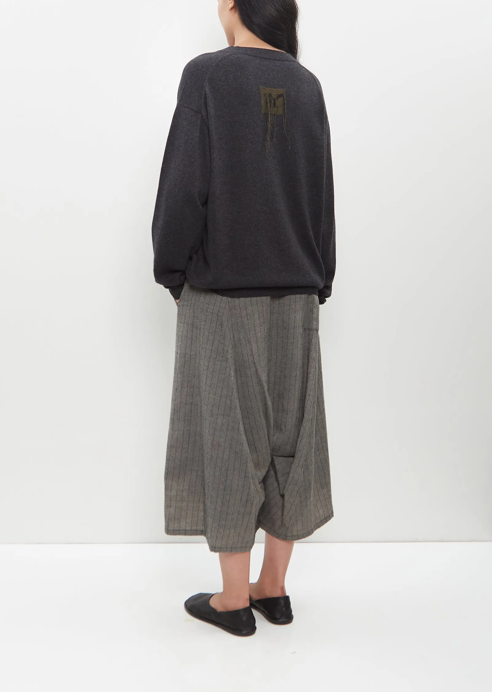 Intarsia V-Neck Pullover