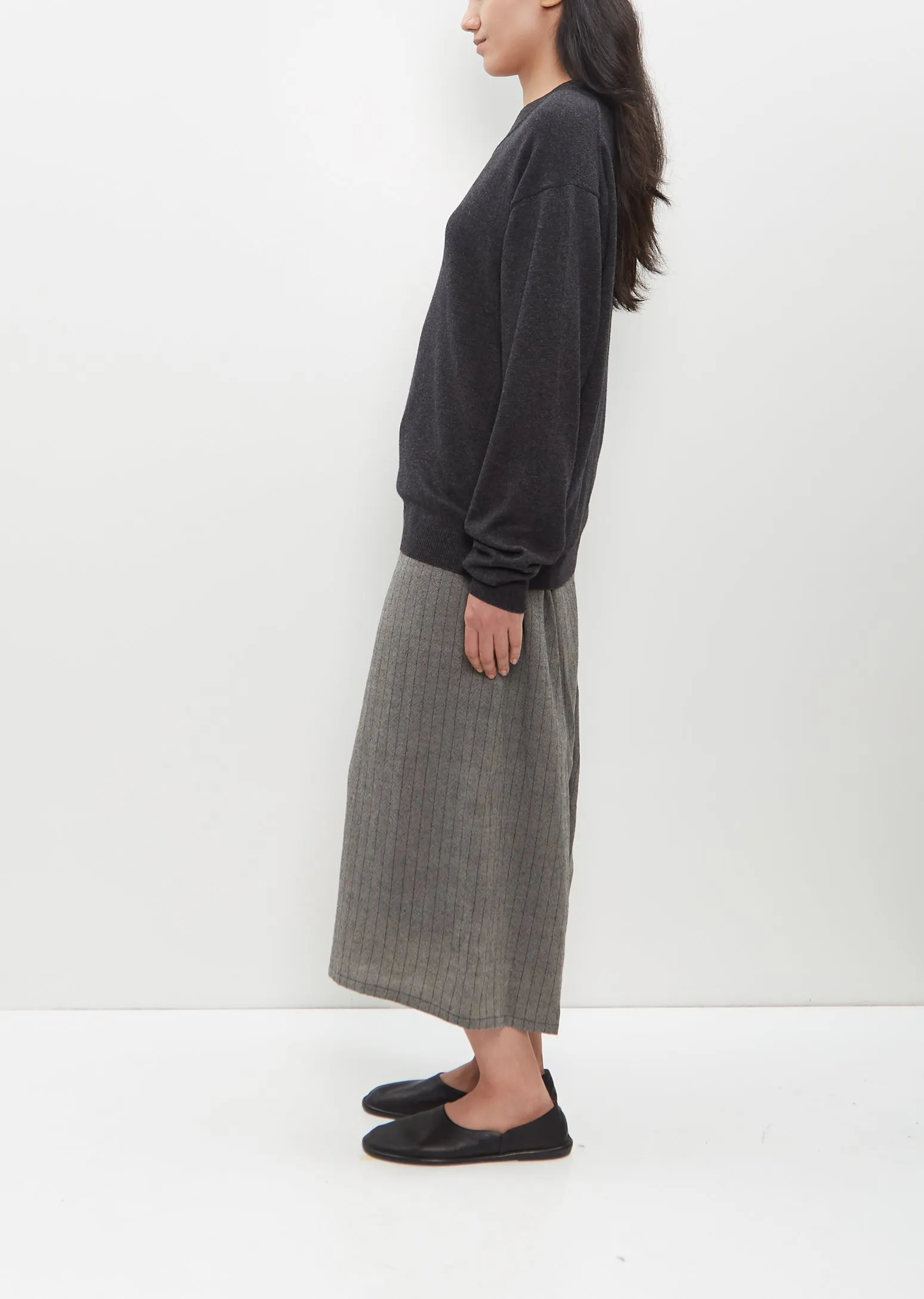 Intarsia V-Neck Pullover