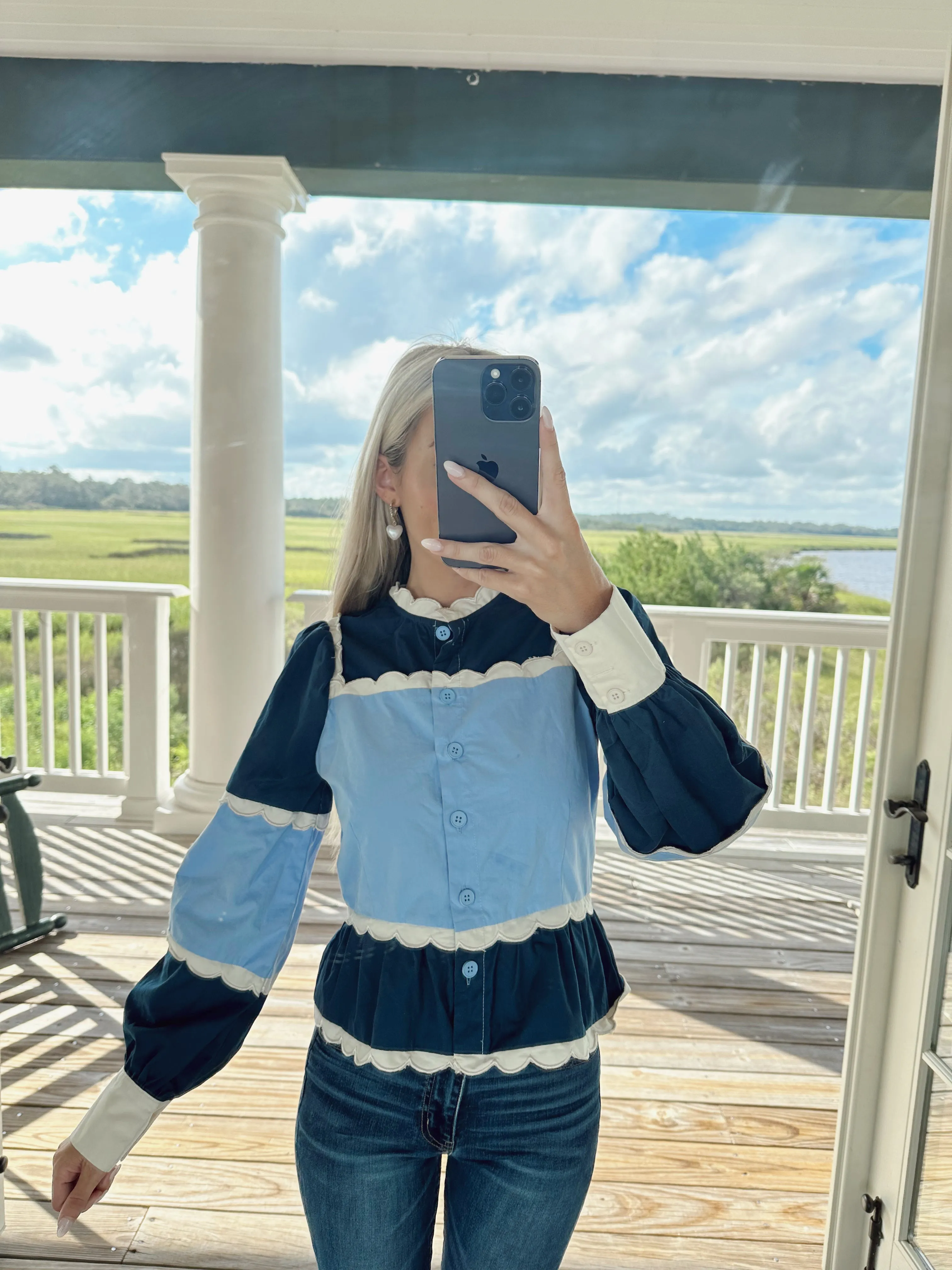 James Button Up Top