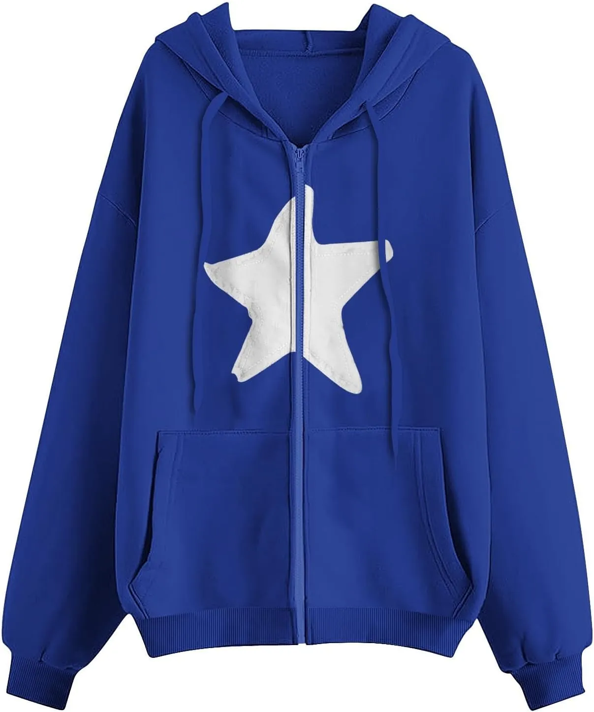 Long Sleeve Hooded Sweatshirt Coat Women Casual Light Jacket Zip Outwear with Pocket Athletic Cardigan Fall Tops