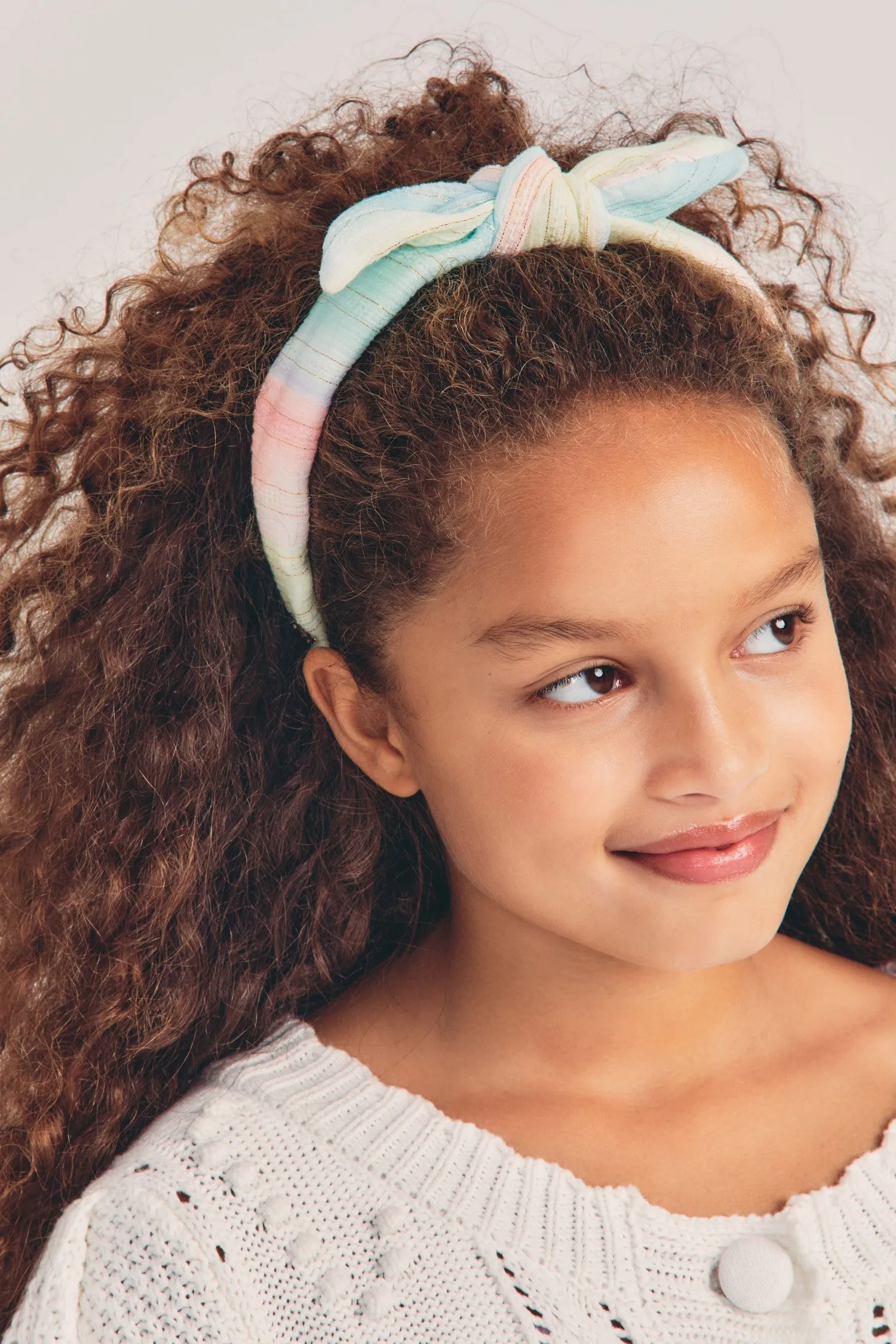 LoveShackFancy x Lele Sadoughi Printed Knotted Headband