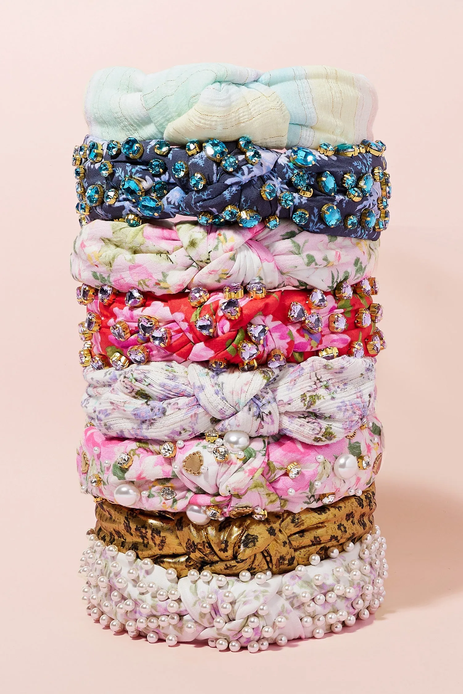 LoveShackFancy x Lele Sadoughi Printed Knotted Headband