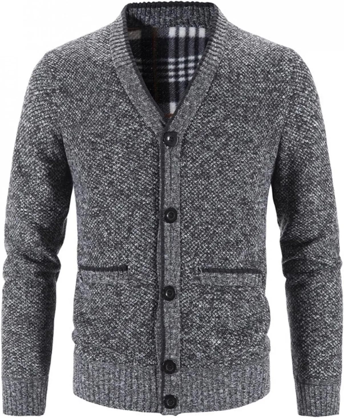 Men Cardigan Sweater Button Down Sweaters V Neck Cardigan Fleece Warm Jacket Long Sleeve Cardigans Oversized Shirts