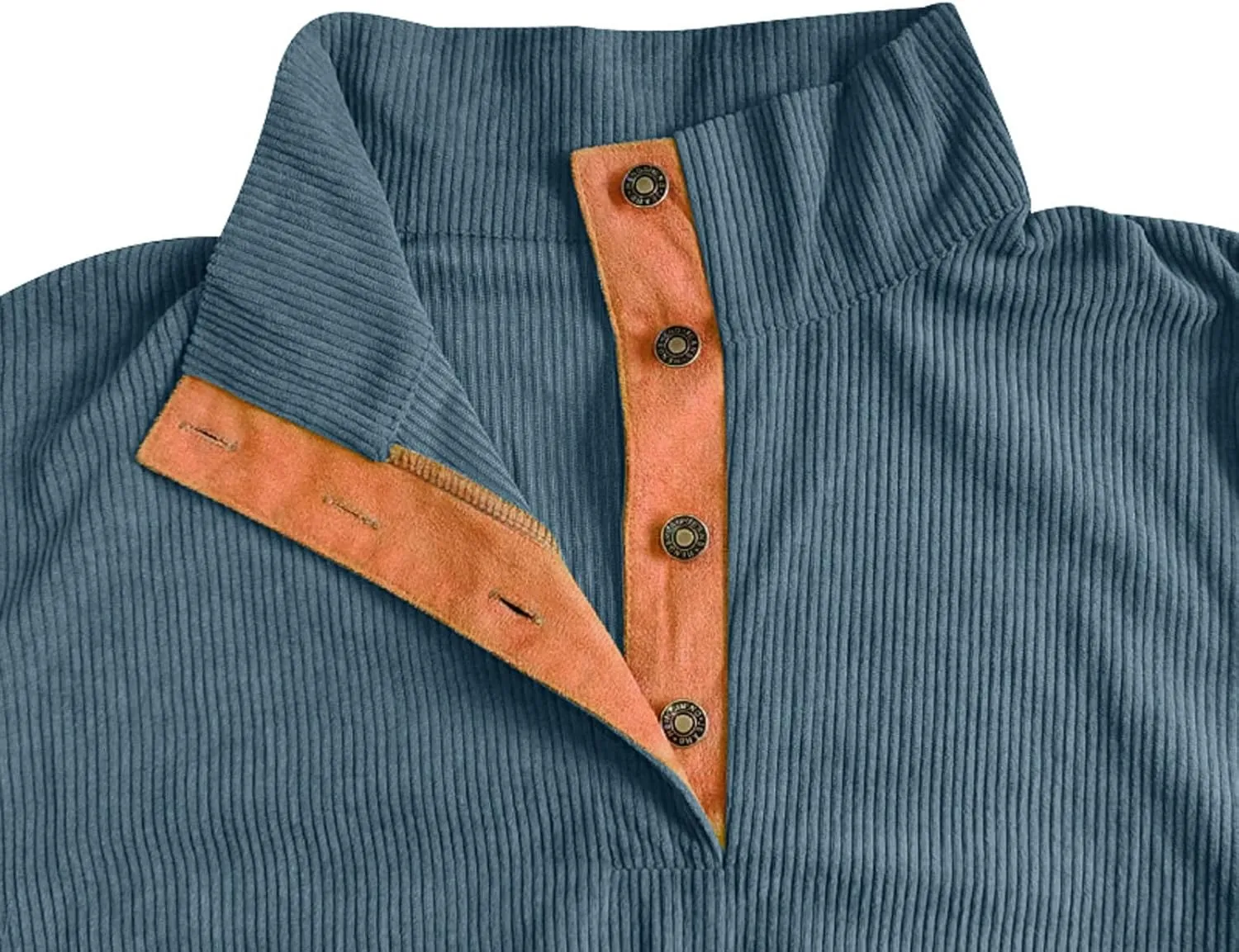Mens 1/4 Button Sweater Short Sleeve Stand Collar Mens Sweatshirt Thermal Shirt Men's Sweatshirts No Hood, Mens Hoodie