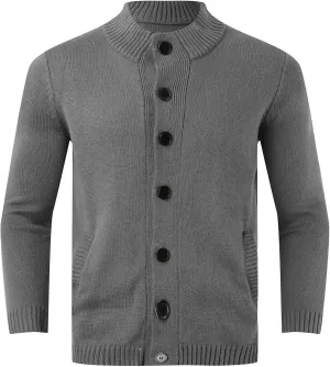 Mens Crewneck Sweater Warm Autumn and Winter Fashion Casual Cardigan Long Sleeve Mens Pullover Sweaters Dressy