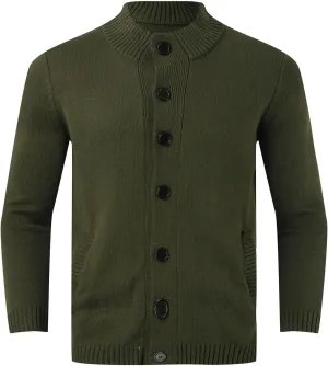 Mens Crewneck Sweater Warm Autumn and Winter Fashion Casual Cardigan Long Sleeve Mens Pullover Sweaters Dressy