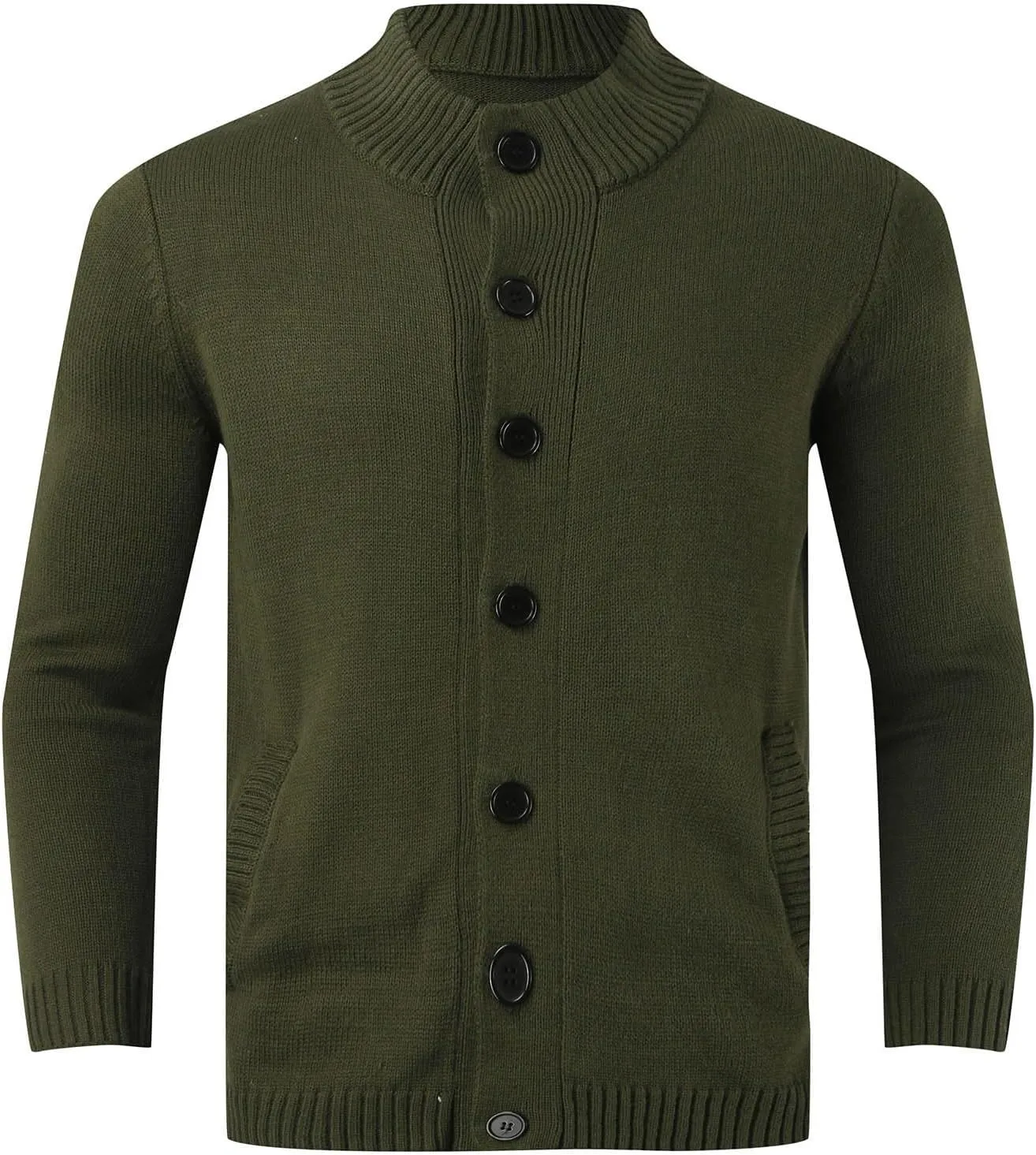 Mens Crewneck Sweater Warm Autumn and Winter Fashion Casual Cardigan Long Sleeve Mens Pullover Sweaters Dressy