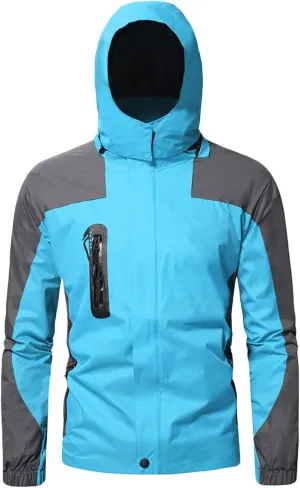 Men's Hiking Jackets Lightweight Outdoor Sportswear Snow Ski Coats Windbreaker Waterproof Hooded Jackets Rain Coats