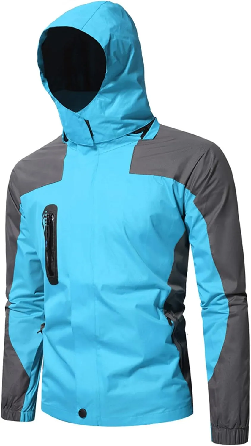 Men's Hiking Jackets Lightweight Outdoor Sportswear Snow Ski Coats Windbreaker Waterproof Hooded Jackets Rain Coats
