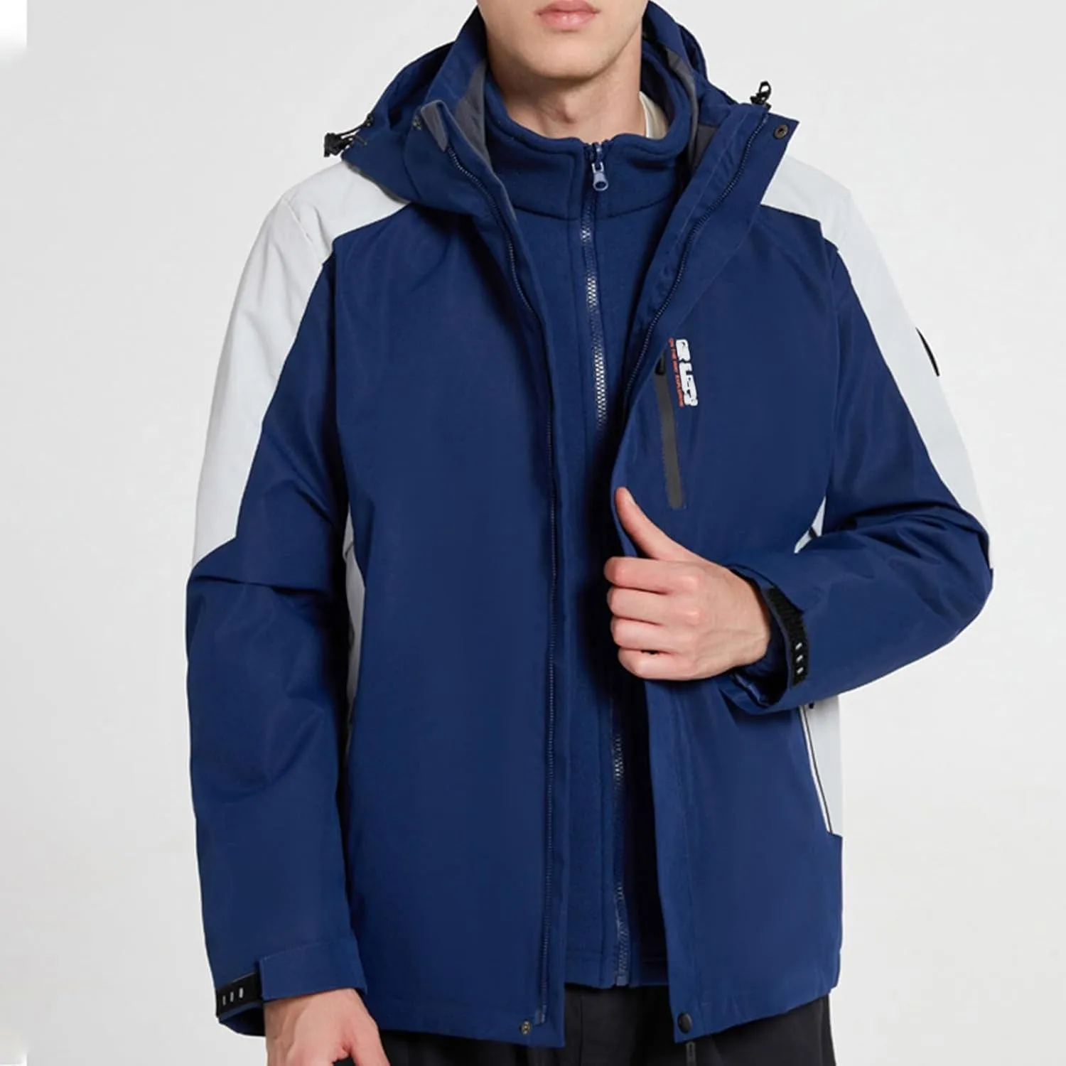 Mens Mountain Waterproof Ski Snow Jacket Winter Windproof Rain Jackets Lightweight Mountain Sport Jackets Outdoor
