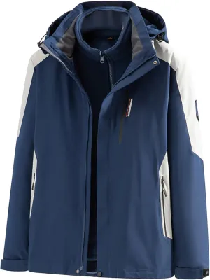Mens Mountain Waterproof Ski Snow Jacket Winter Windproof Rain Jackets Lightweight Mountain Sport Jackets Outdoor