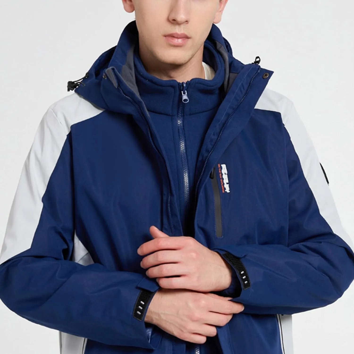 Mens Mountain Waterproof Ski Snow Jacket Winter Windproof Rain Jackets Lightweight Mountain Sport Jackets Outdoor