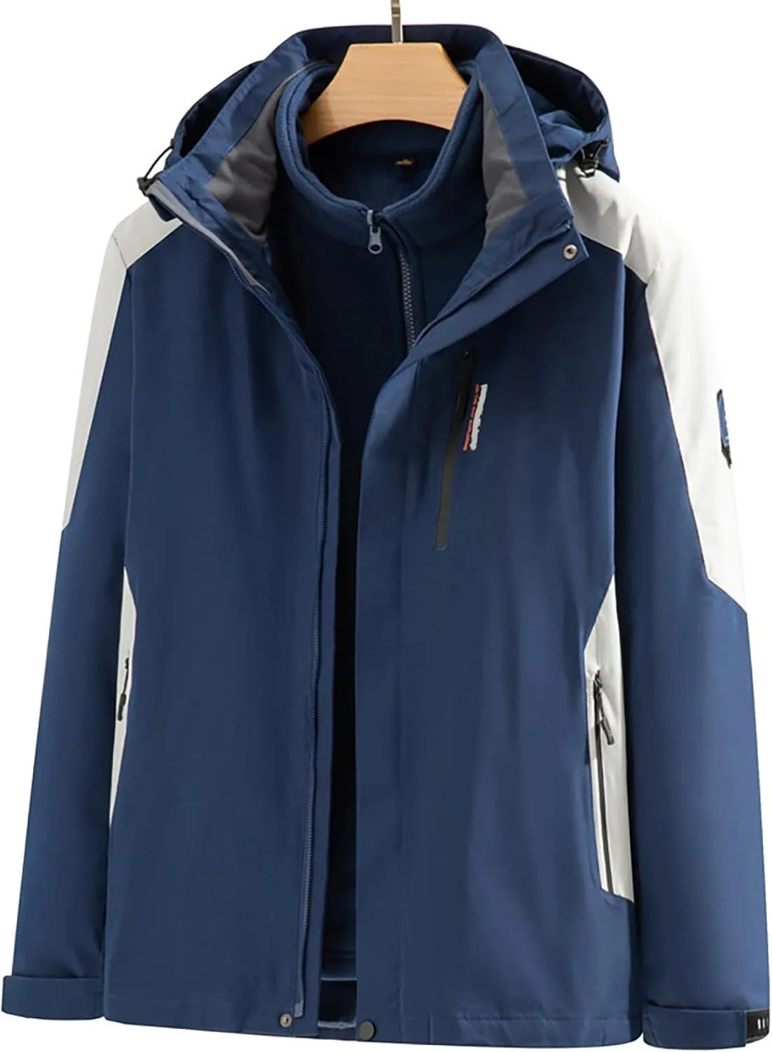 Mens Mountain Waterproof Ski Snow Jacket Winter Windproof Rain Jackets Lightweight Mountain Sport Jackets Outdoor