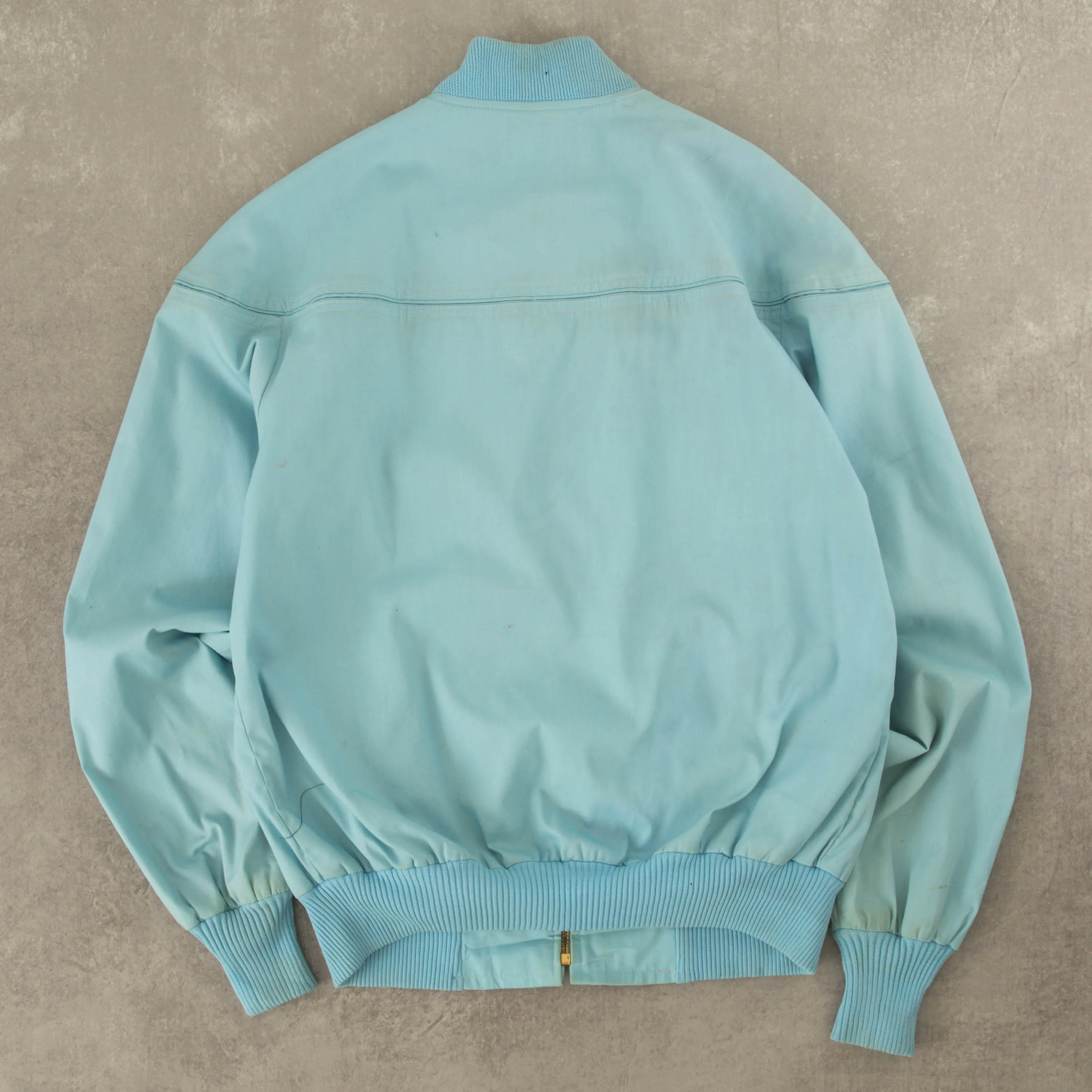 MEN'S VINTAGE 1980S CAMPUS BOMBER JACKET - LARGE