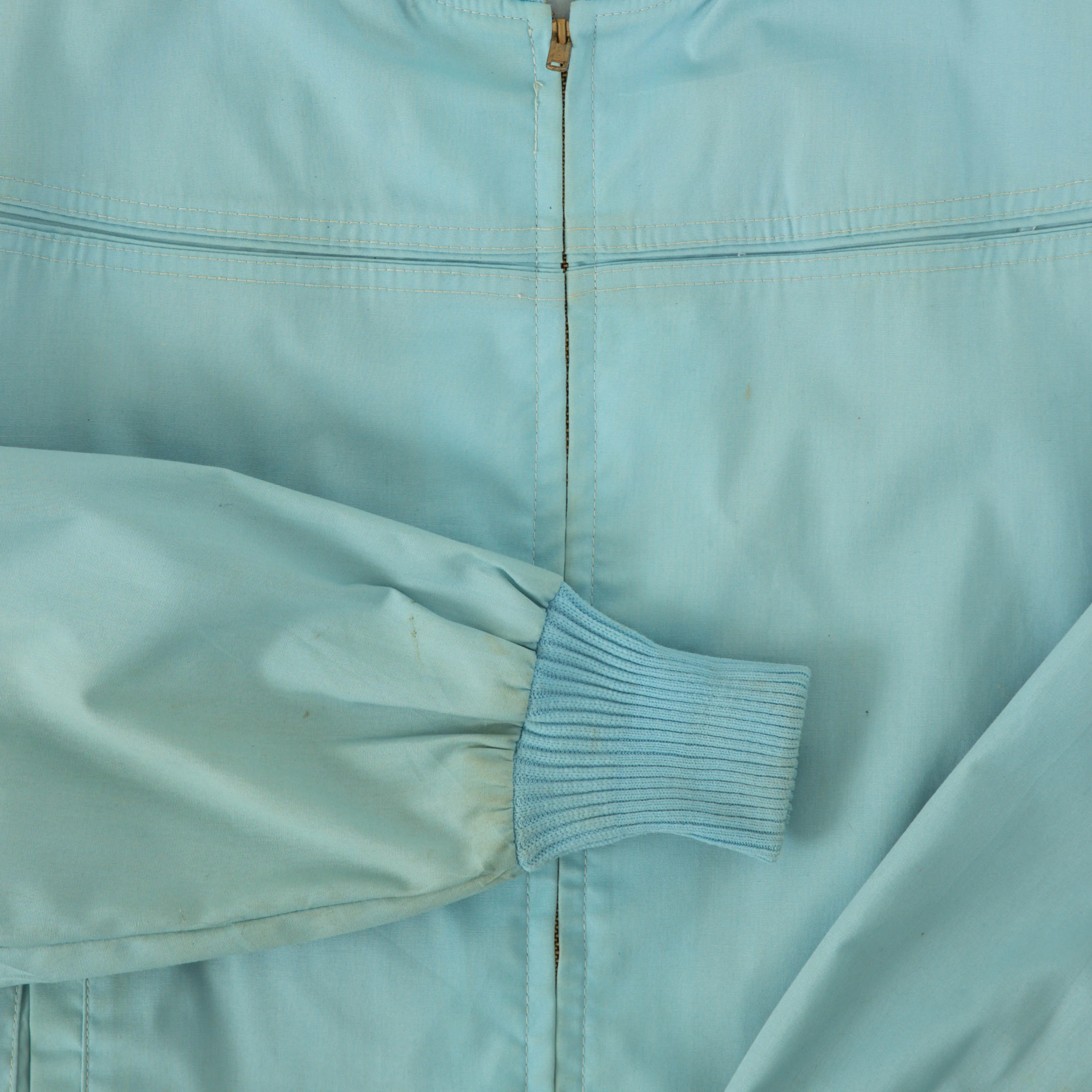 MEN'S VINTAGE 1980S CAMPUS BOMBER JACKET - LARGE