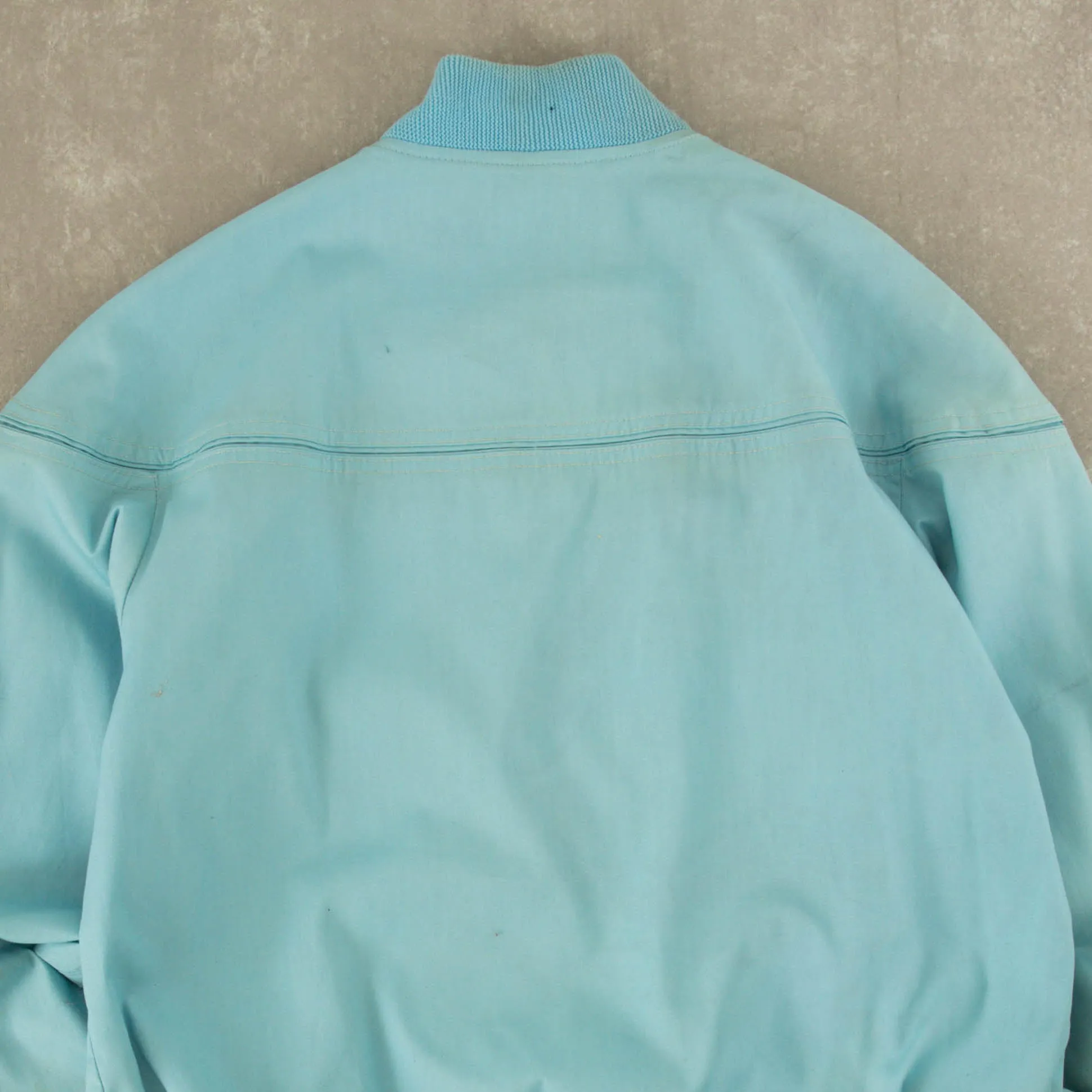 MEN'S VINTAGE 1980S CAMPUS BOMBER JACKET - LARGE