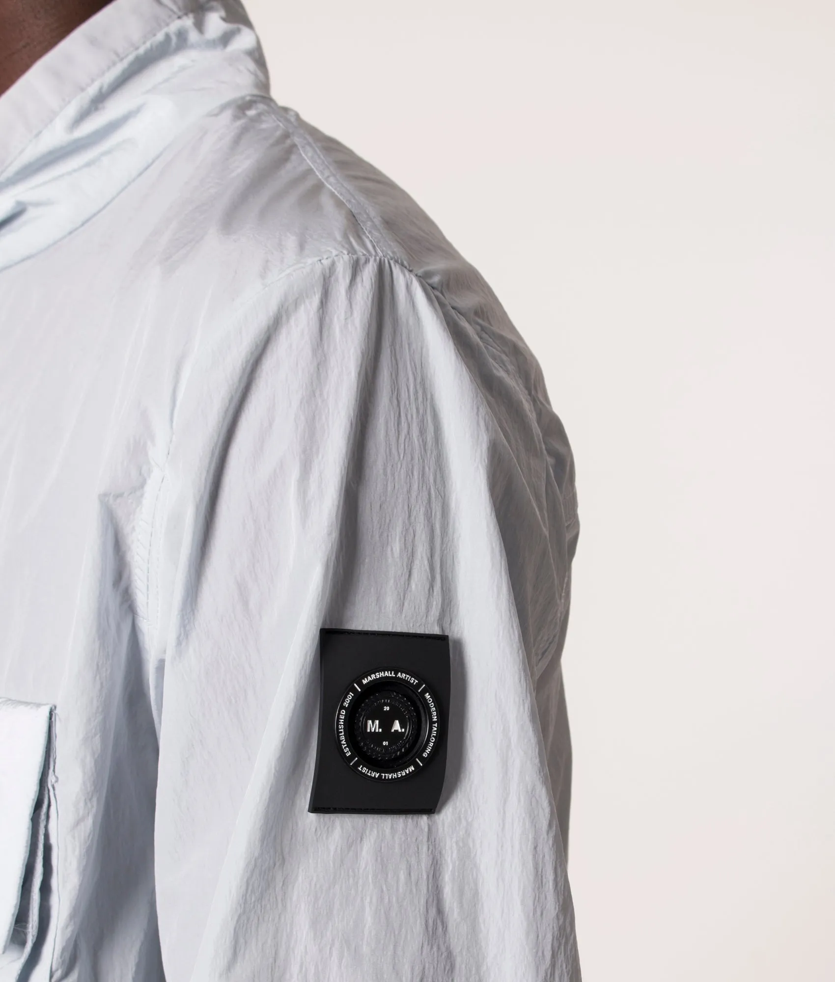 Quarter Zip Lightweight Krinkle Nylon Jacket